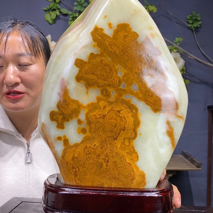 石材伊朗古青石摆件