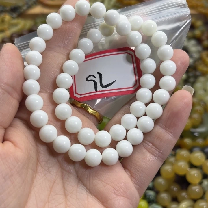 未镶嵌蛇纹石玉手链