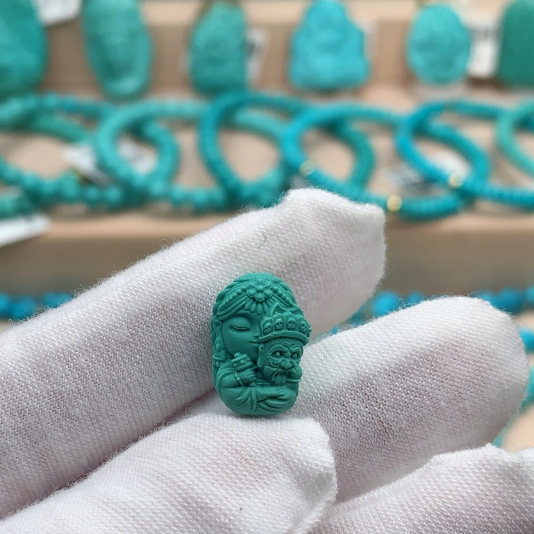 绿松石未镶嵌珠宝奇石10.5mm