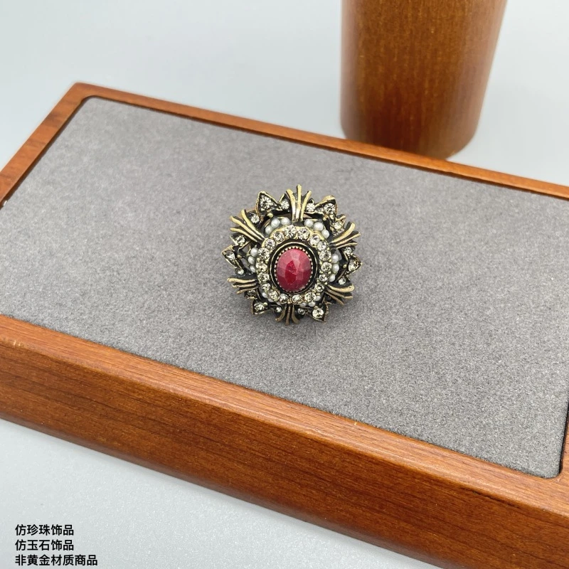 铜合金树脂戒指 DXIE手工Mori戒指经典手工设计复古轻奢MR262