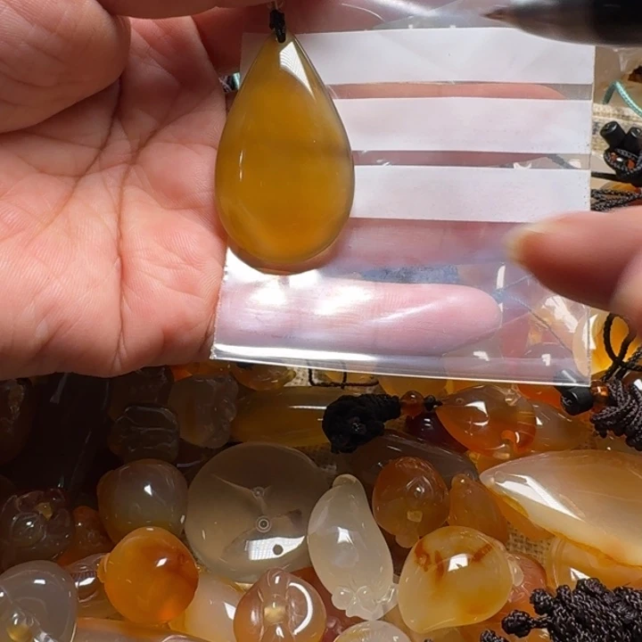 玛瑙/玉髓颈饰合金小**～0030