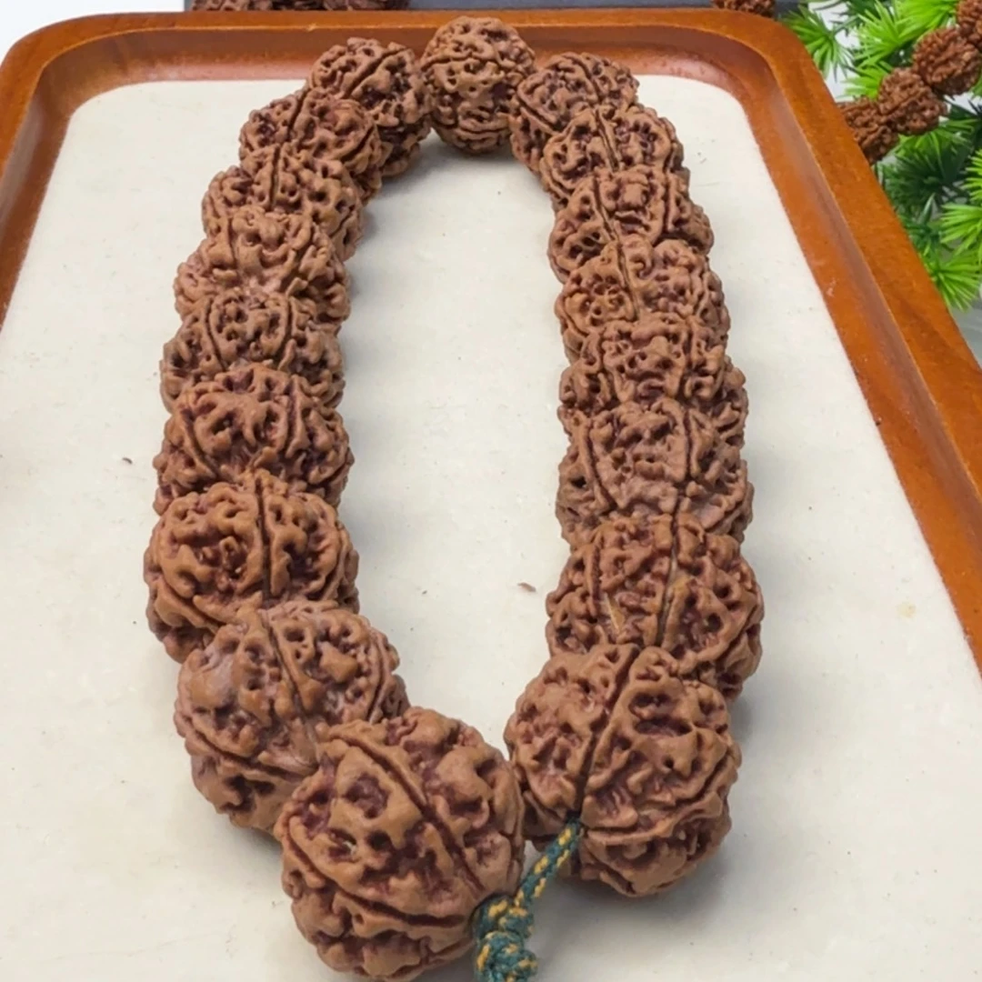 吊坠金刚菩提手持雪山铁籽6瓣定制荔枝纹姜黄皮