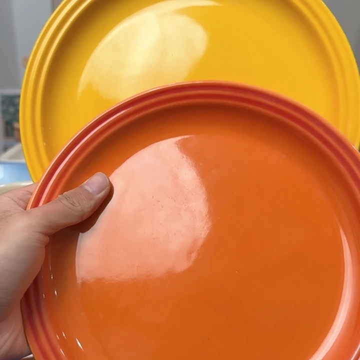 瓷片微瑕2个9英寸牛排盘