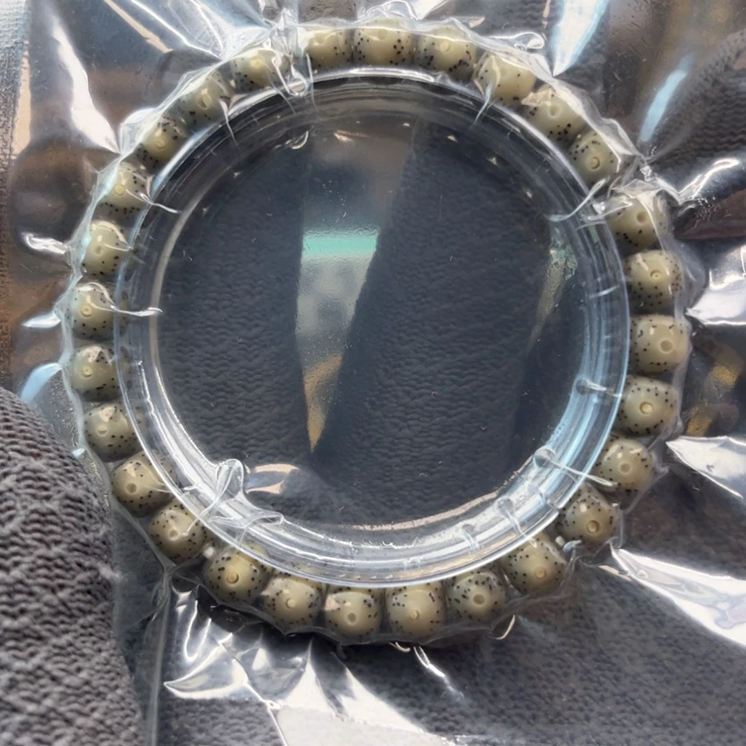 手串星月菩提8✖️7润透大眼睛留白 细星单圈