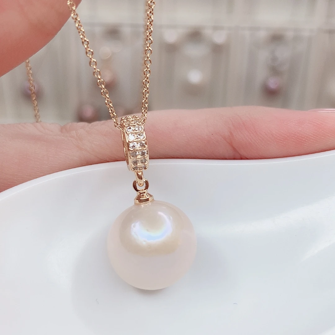 淡水珍珠吊坠(赠链)合金