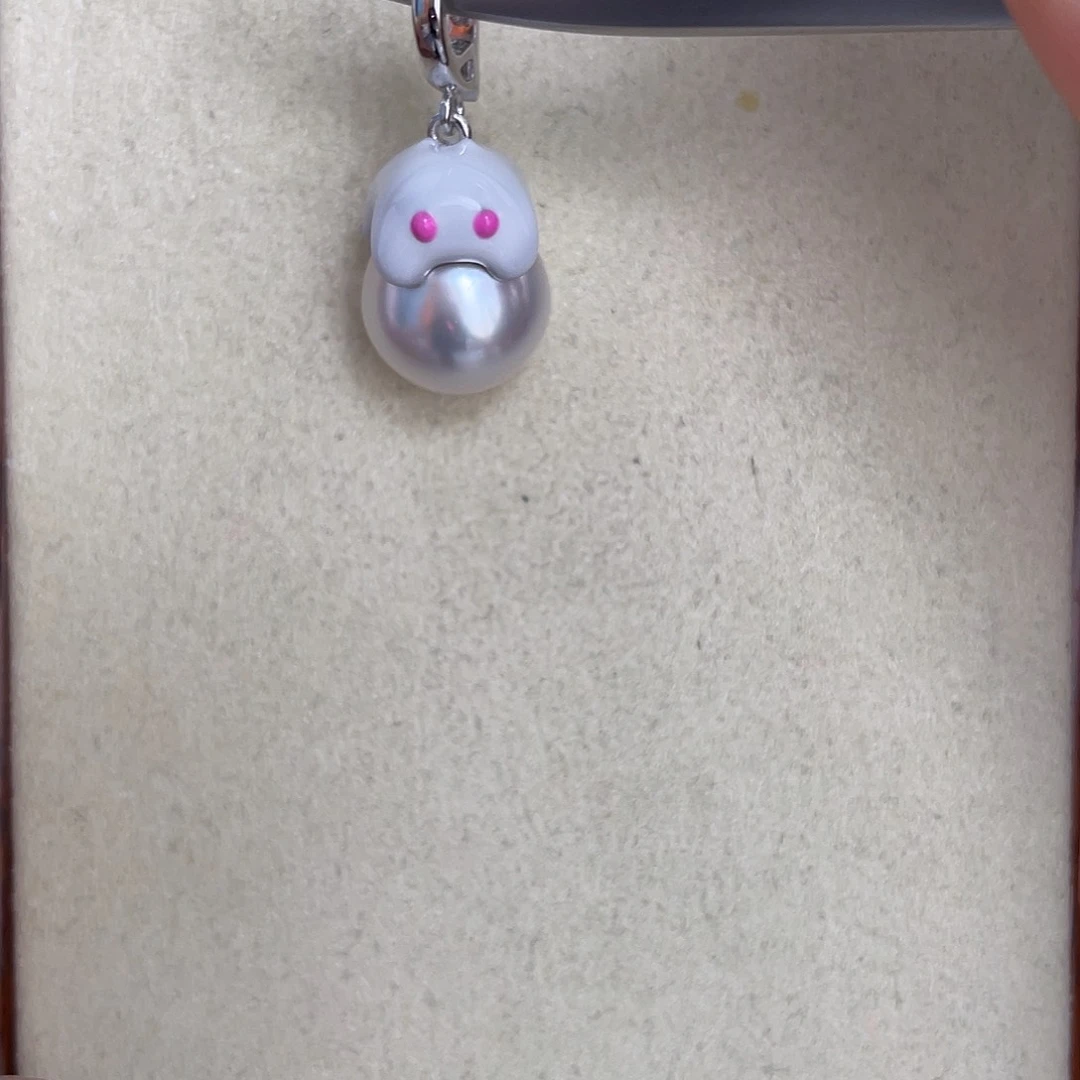 海水珍珠银S925镶嵌颈饰