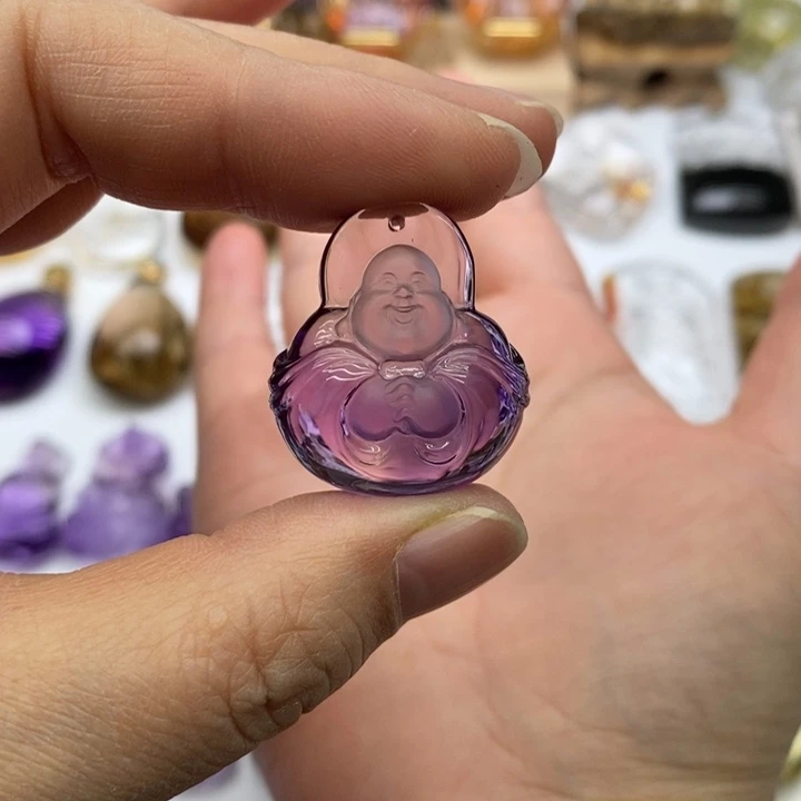 水晶颈饰未镶嵌若**寒定制