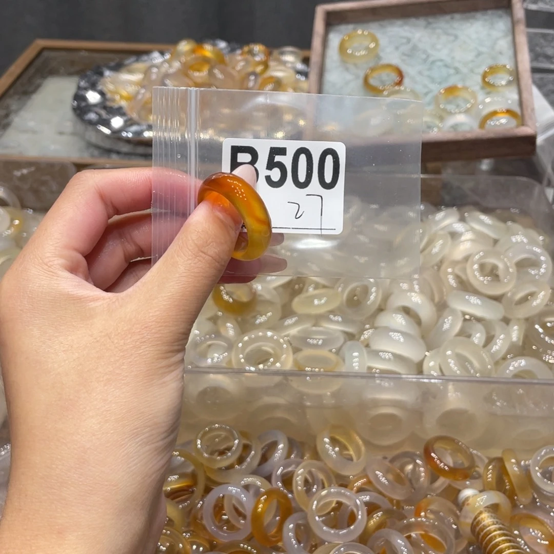 玛瑙/玉髓未镶嵌戒指