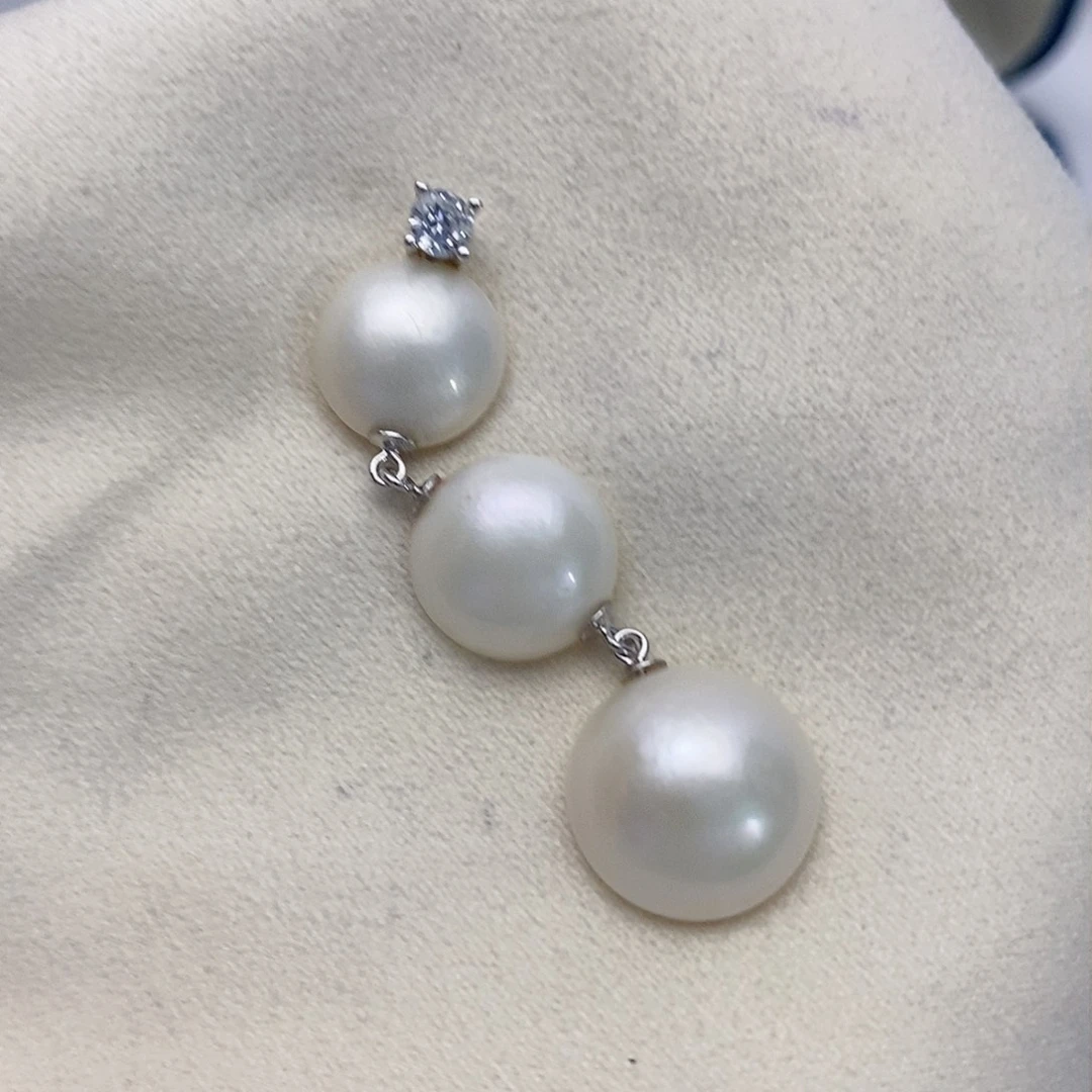 【闪购商品】拼合珍珠（马贝珠）颈饰银S925镶嵌7