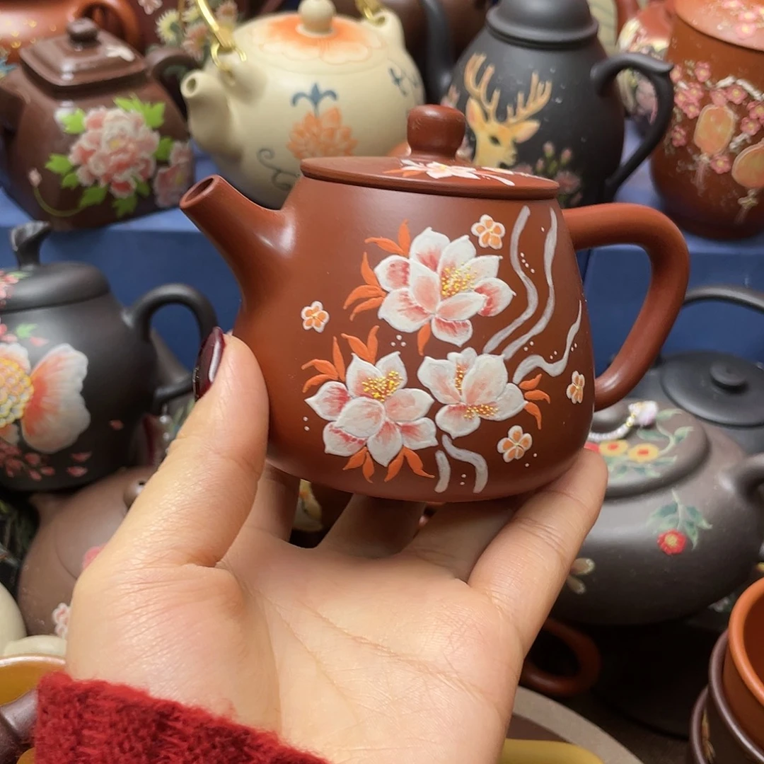 红泥茶杯紫砂主人杯170cc