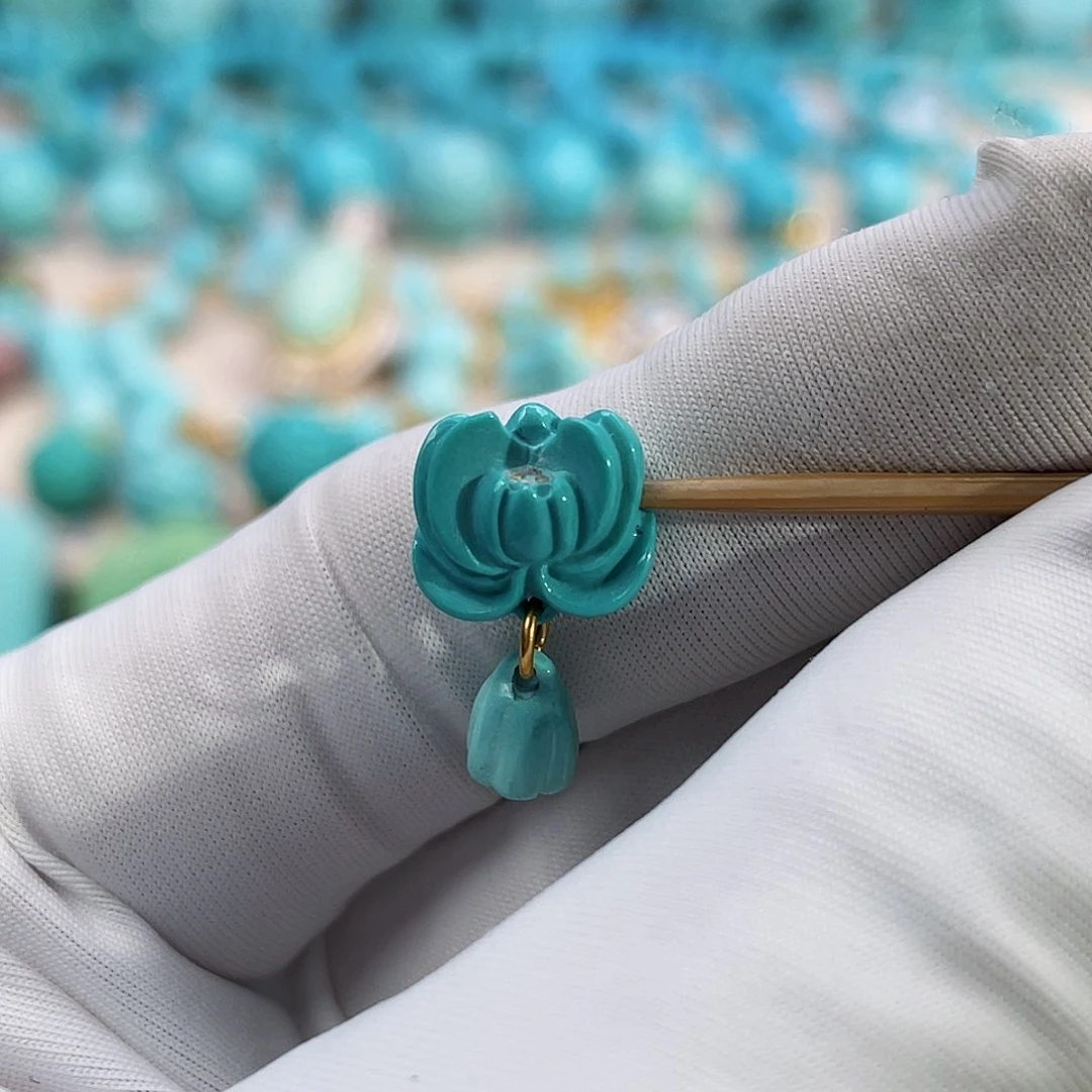 绿松石珠宝奇石未镶嵌