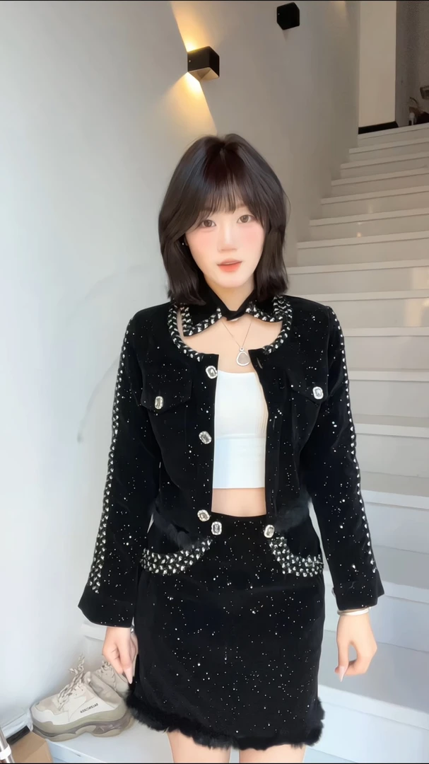 千金风小香风时尚套装女装显瘦设计师西装网红秋季套装气质