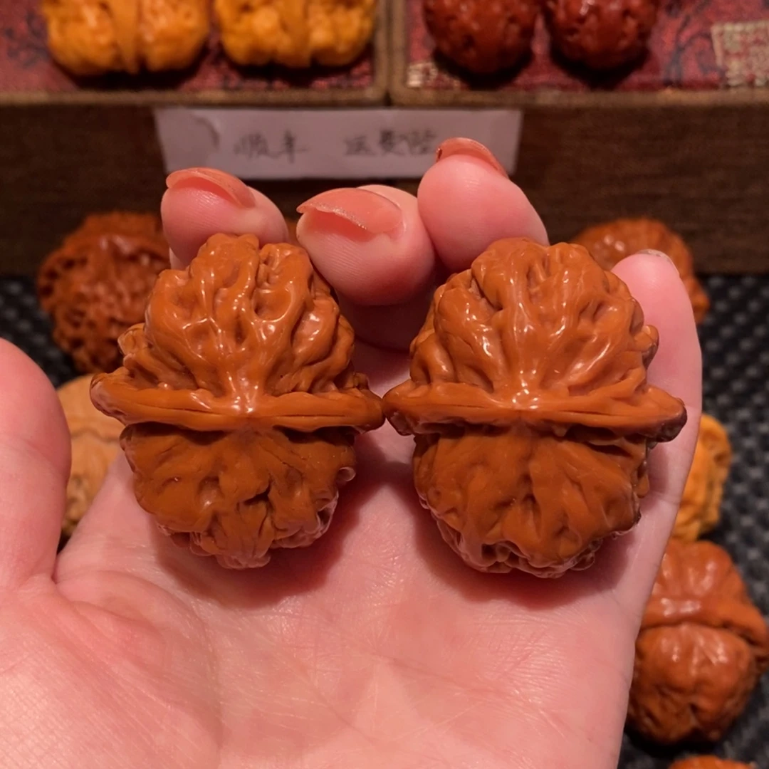 文玩核桃把件平谷方块42 精品124