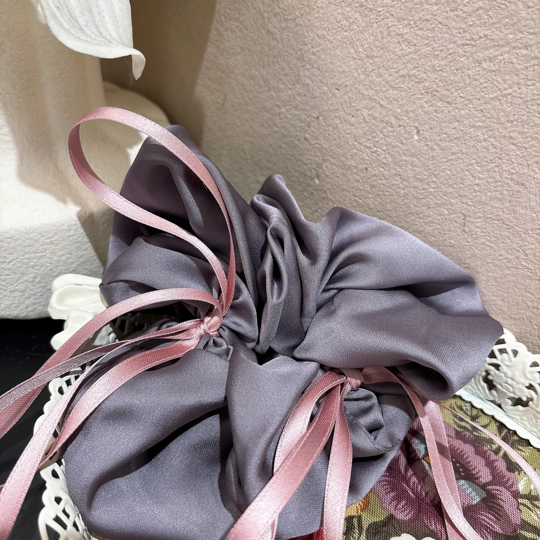 高级气质拼色蝴蝶结发圈T233