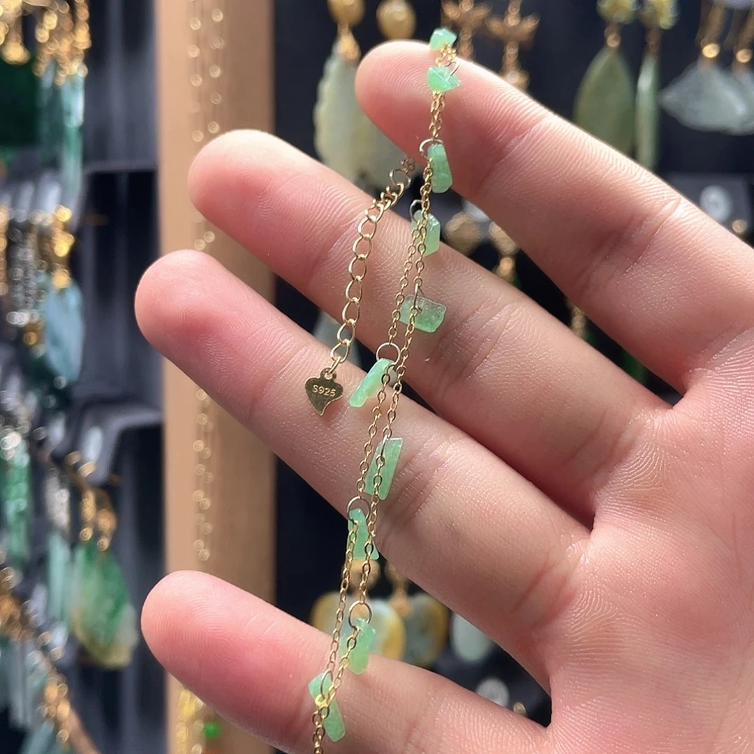 翡翠未镶嵌耳饰翡翠