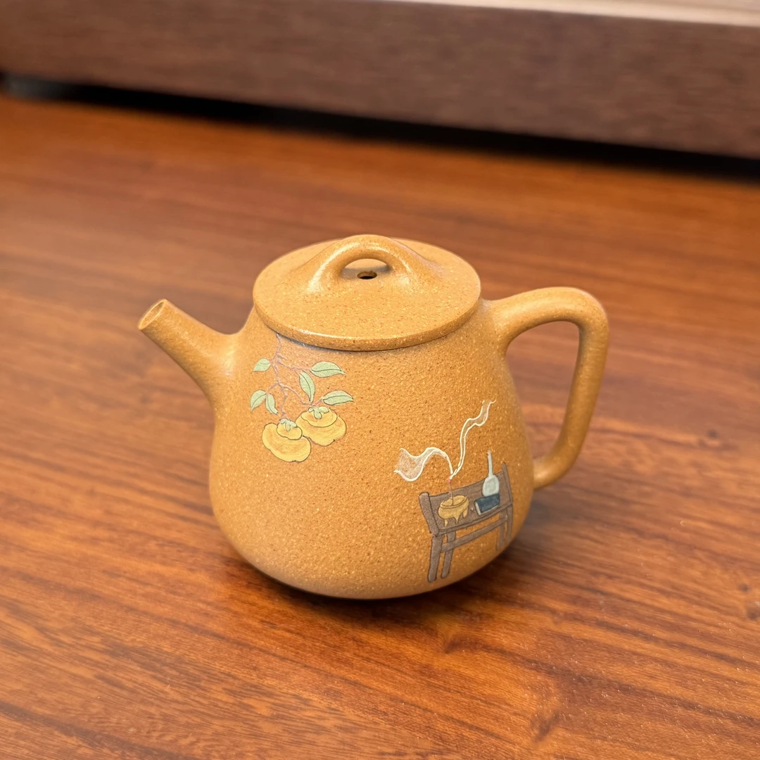 小高瓢 黄金段 110cc 宜兴紫砂壶