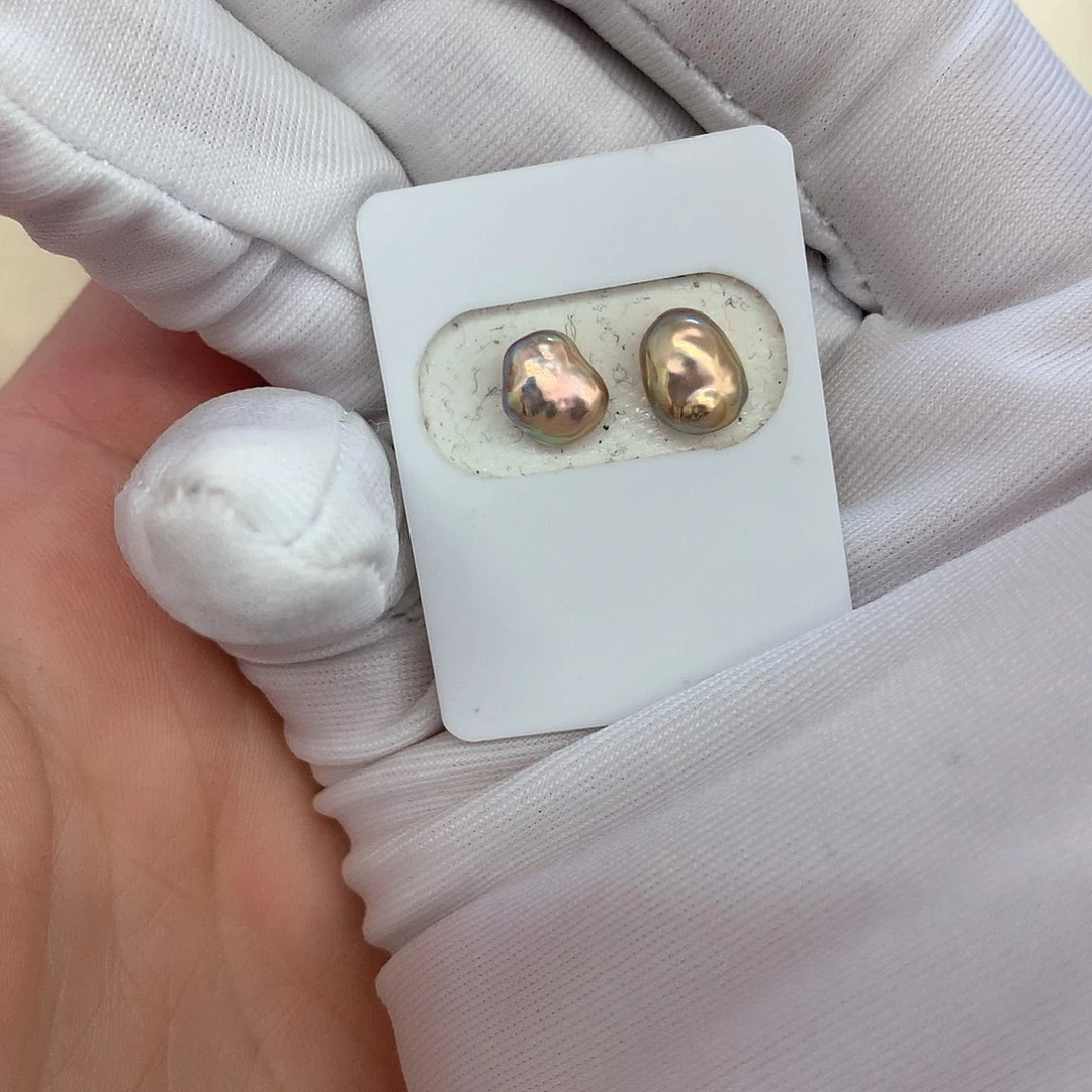 淡水珍珠耳饰未镶嵌定制