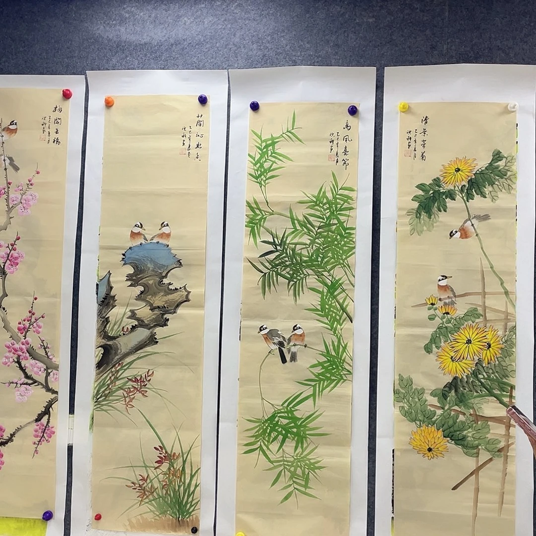 国画作品小姐姐放漏…