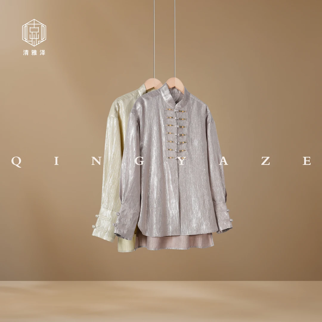 金镶玉！明月鎏光新中式衬衣！GZ5752