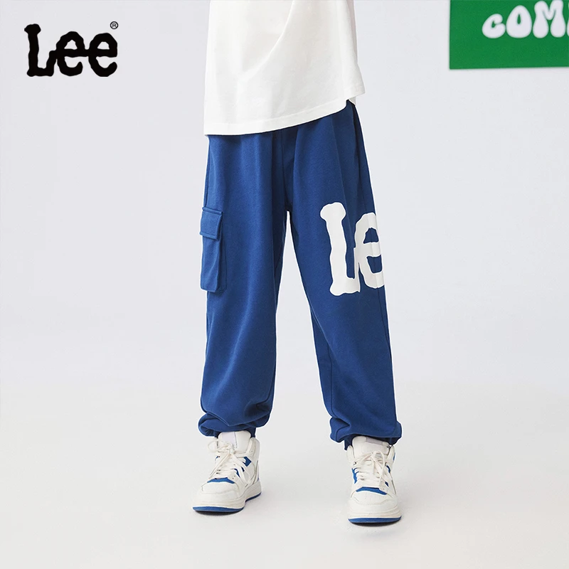 【纯棉透气】Leekids儿童运动裤子男女童休闲卫裤0202