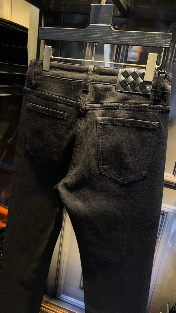 2025冬季新款男士高端时尚加绒弹力小脚牛仔裤 6261