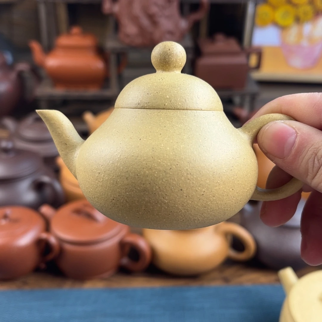 茶壶紫砂手工制作工艺精湛100cc