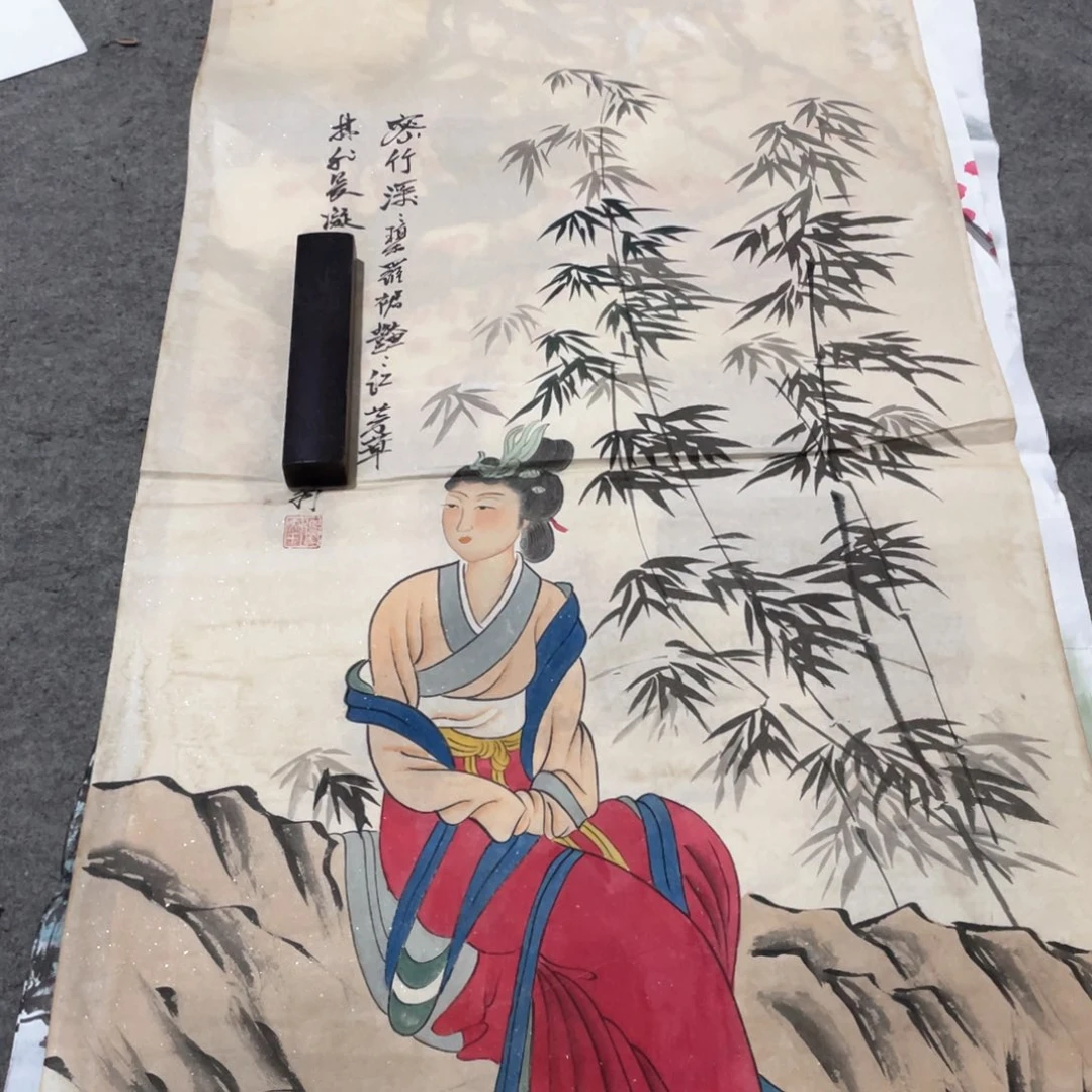 国画国画作品画心一张