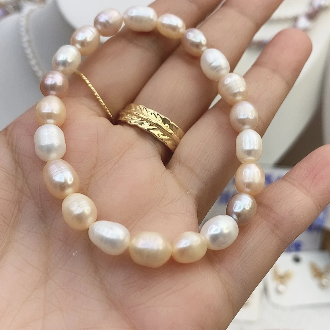 颈饰淡水珍珠钛钢