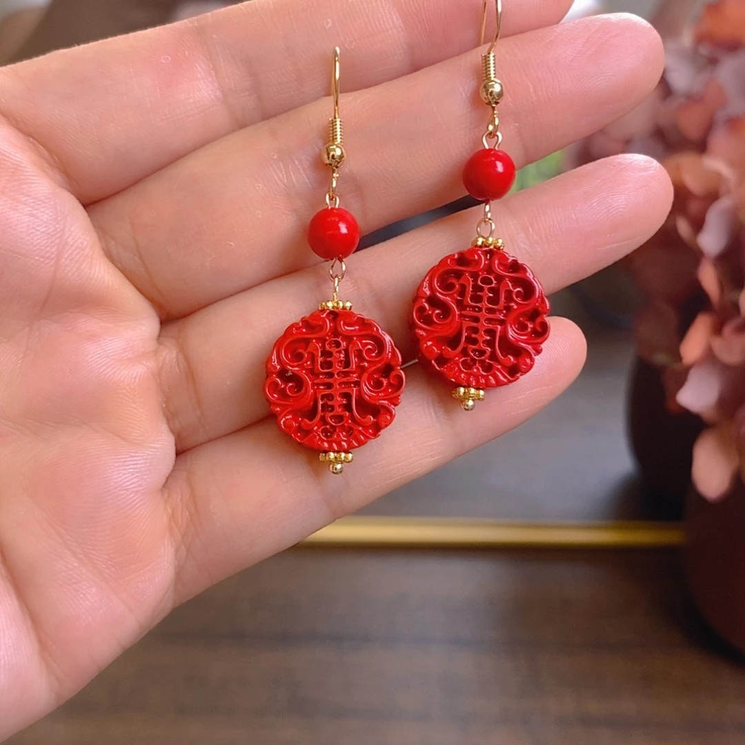 石英岩玉合金耳钉