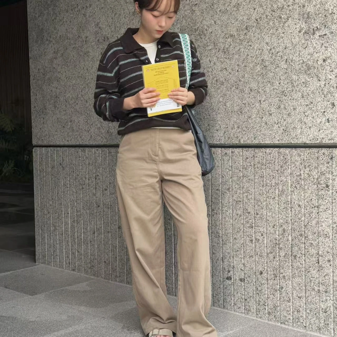 《JJ夫妇专属》秋季新款‘法棍’休闲百搭镰刀裤