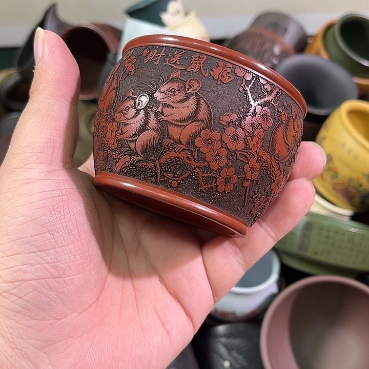 茶杯紫砂全手工紫砂主人杯