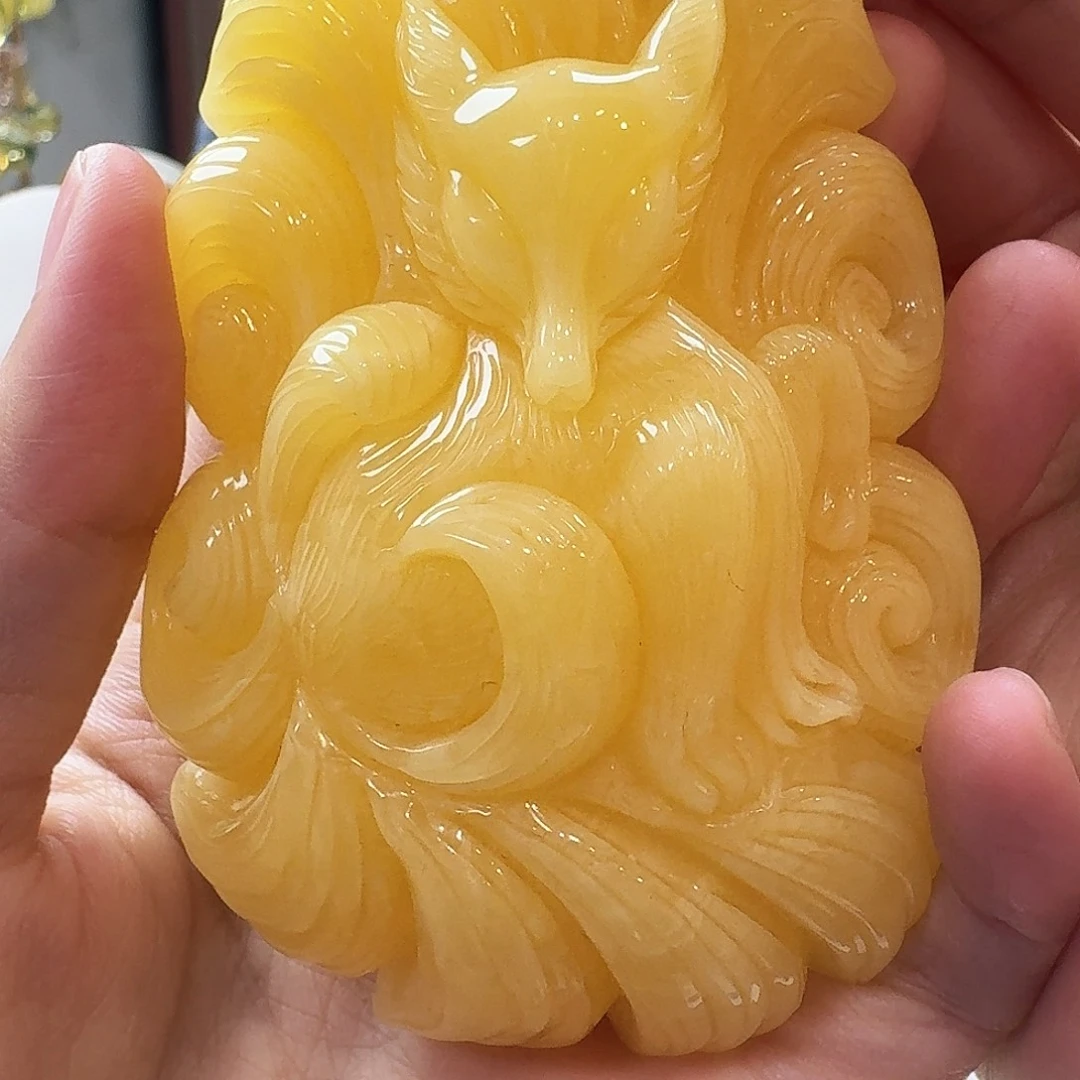 琥珀未镶嵌颈饰吊坠