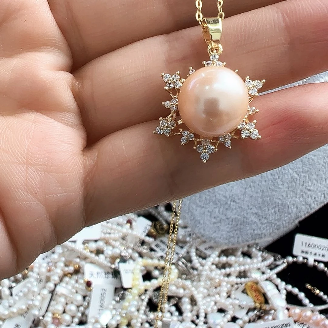 淡水珍珠手镯银S925镶嵌