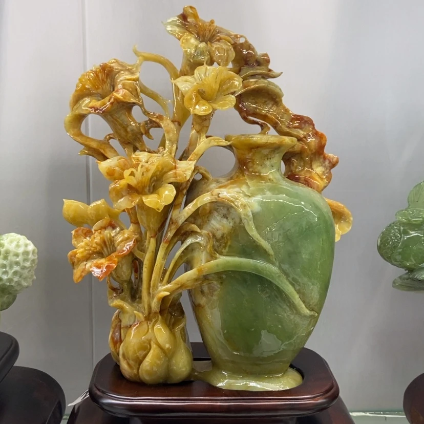 【闪购商品】未镶嵌蛇纹石玉（覆膜）珠宝奇石