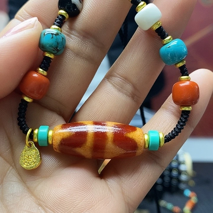 玛瑙/玉髓合金颈饰