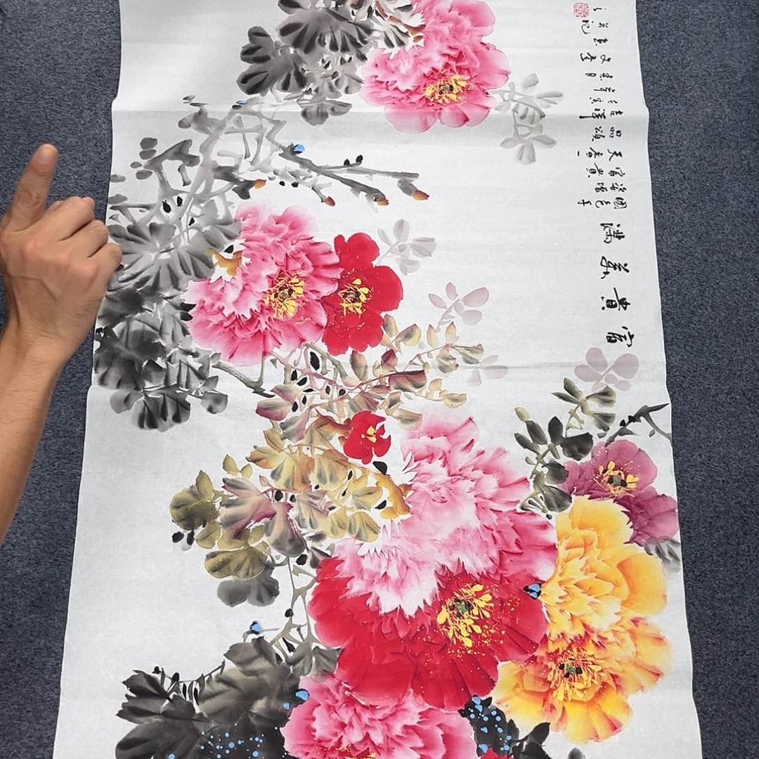 国画宣纸国画纯手绘作品