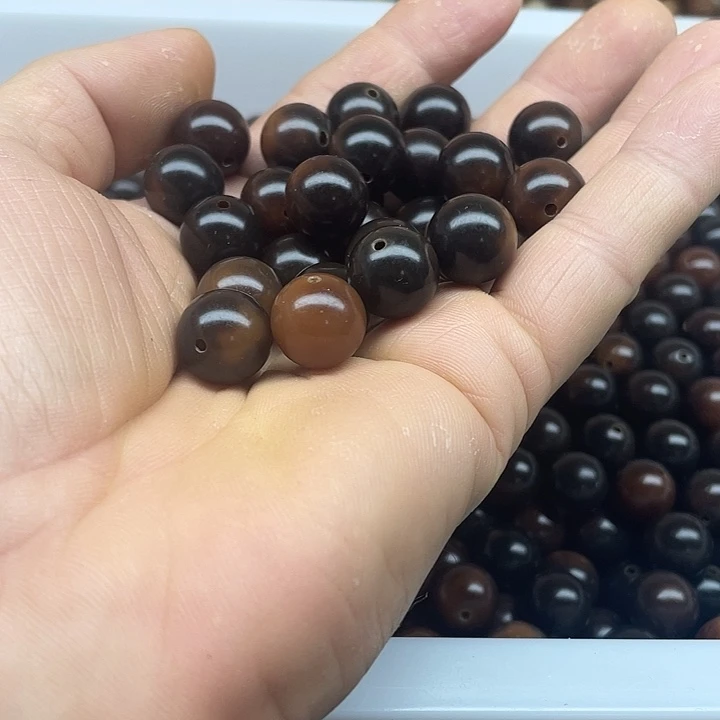 白玉菩提吊坠13.5精品虎皮圆60颗