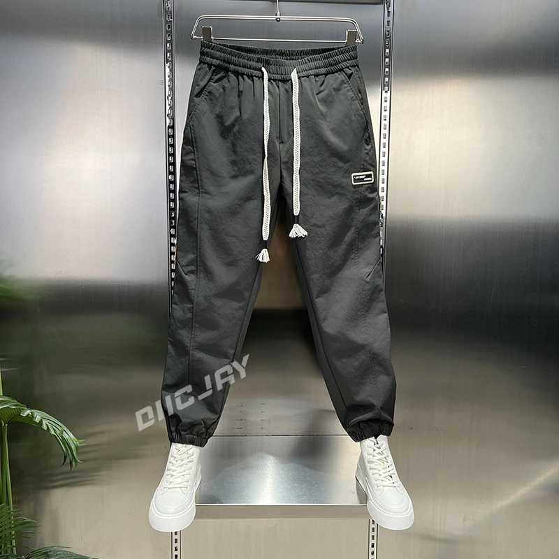 【高端】早秋男士新款哈伦休闲裤束脚弹力舒适时尚简约百搭休闲裤子