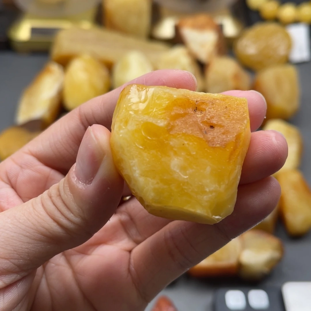 【闪购商品】未镶嵌定制琥珀天然琥珀蜜蜡原石定制