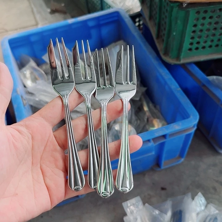 不锈钢点心叉四子