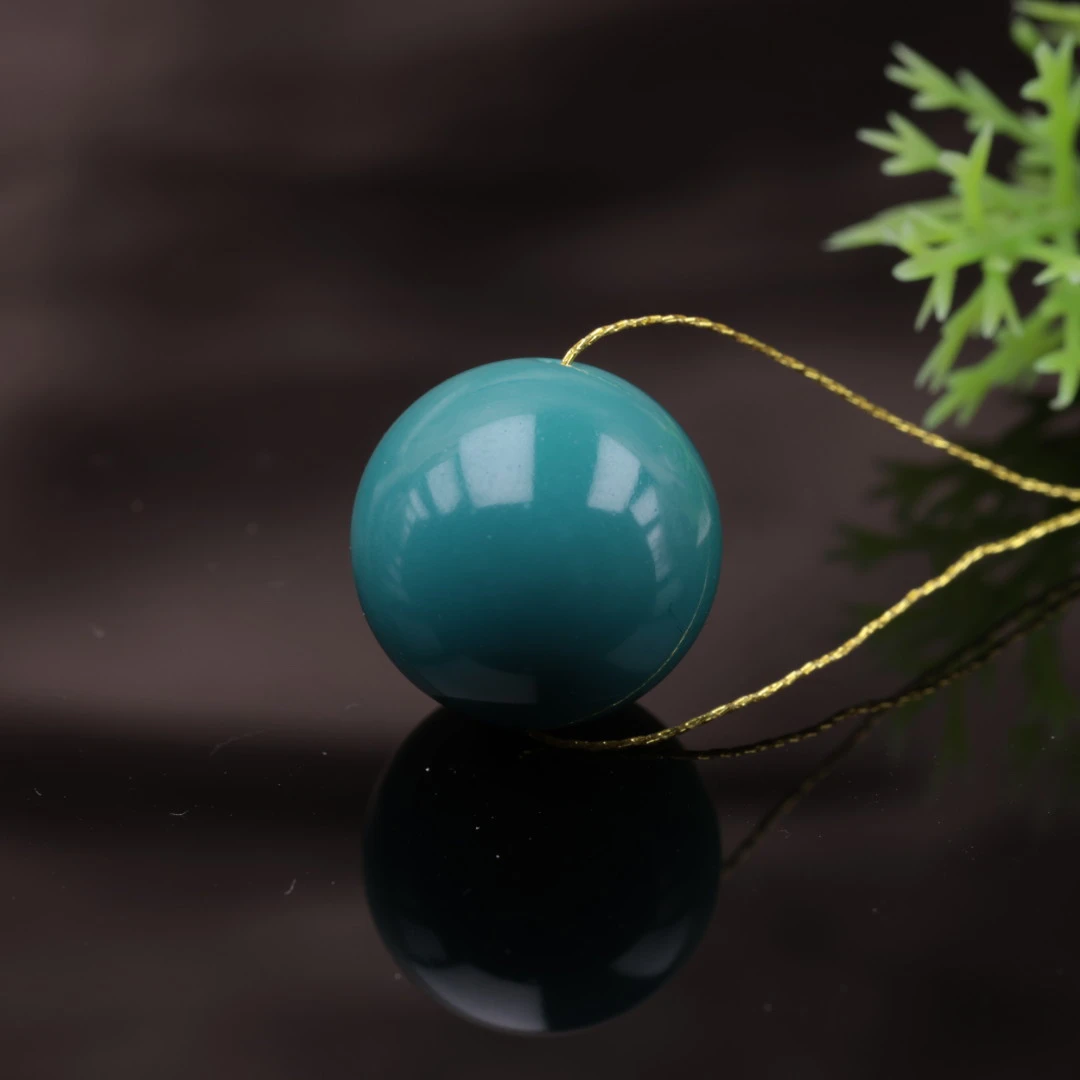 原矿纯天然绿松石精品圆珠