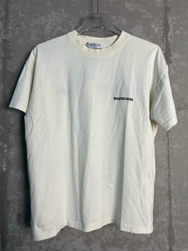 未使用 Balenciaga/巴黎世家 XS*1/刺绣字母logo短袖/08784