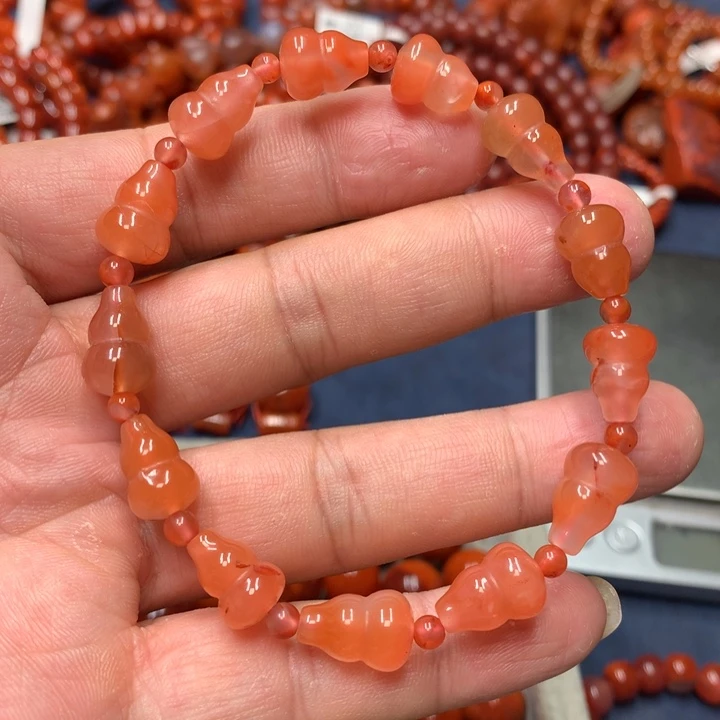未镶嵌手串南红玛瑙9m m