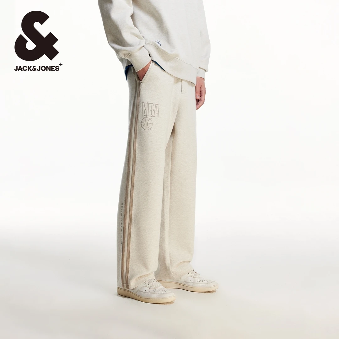 杰克琼斯NBA联名款春季男士休闲裤卫裤潮流百搭logo刺绣贴布宽松