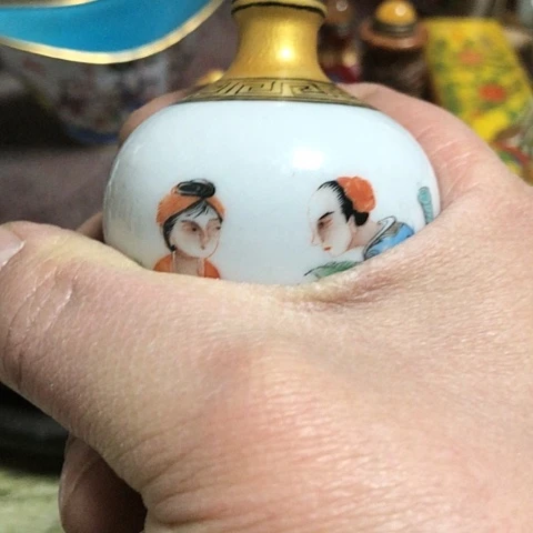 【闪购商品】瓶红**心陶瓷陶瓷瓷器陶瓷艺术瓷器手工手绘陶瓷瓷器