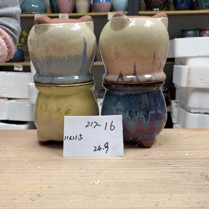 紫砂花盆多肉花盆微瑕16