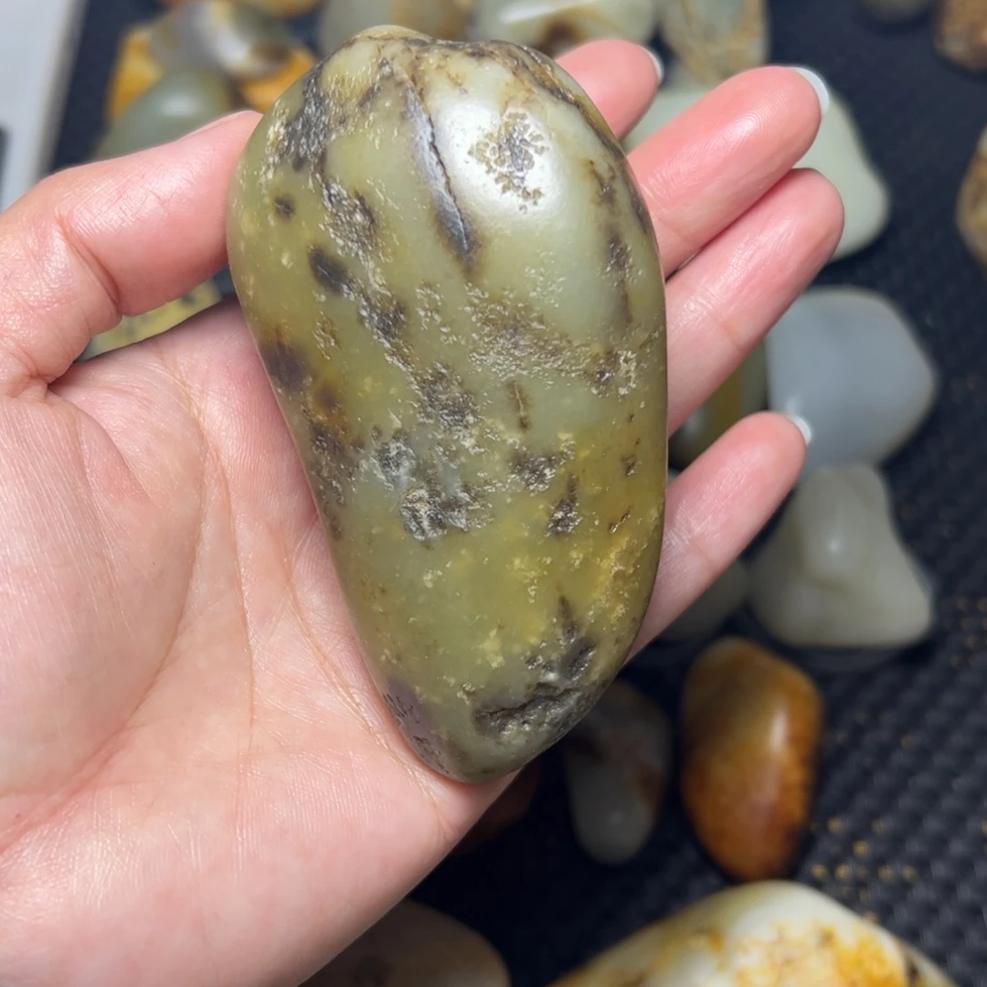 和田玉未镶嵌挂件B61