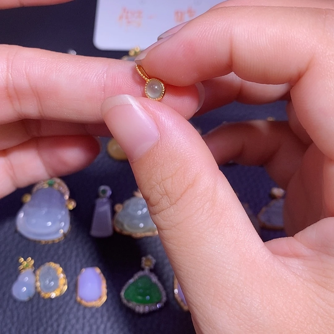 翡翠银S925镶嵌颈饰