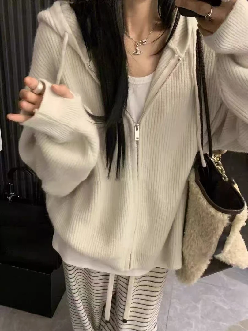 非主图款【编号1101-1150】2025年新款百搭宽松毛衣女潮春秋针织