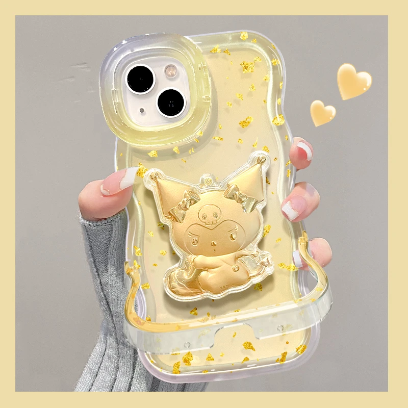 库洛米KT猫手机壳适用苹果17/华为oppo/vivo双支架网红可爱新款女